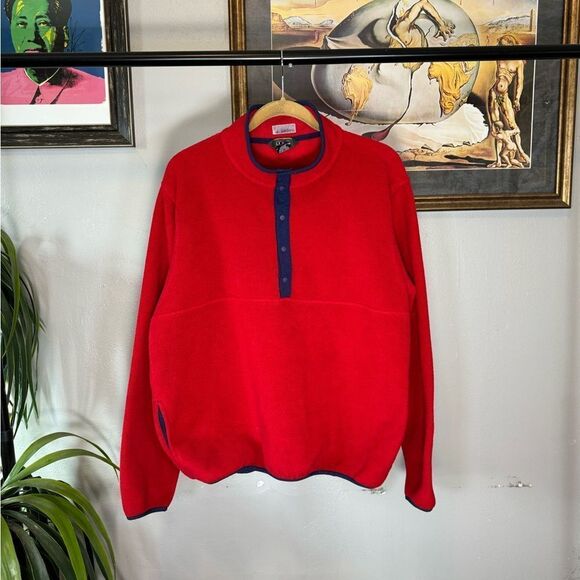 Vintage L.L. Bean T Snap Fleece - Picture 1 of 6